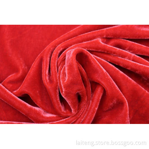 Cheap Custom Dress Textiles Polyester Spandex Velour Fabric